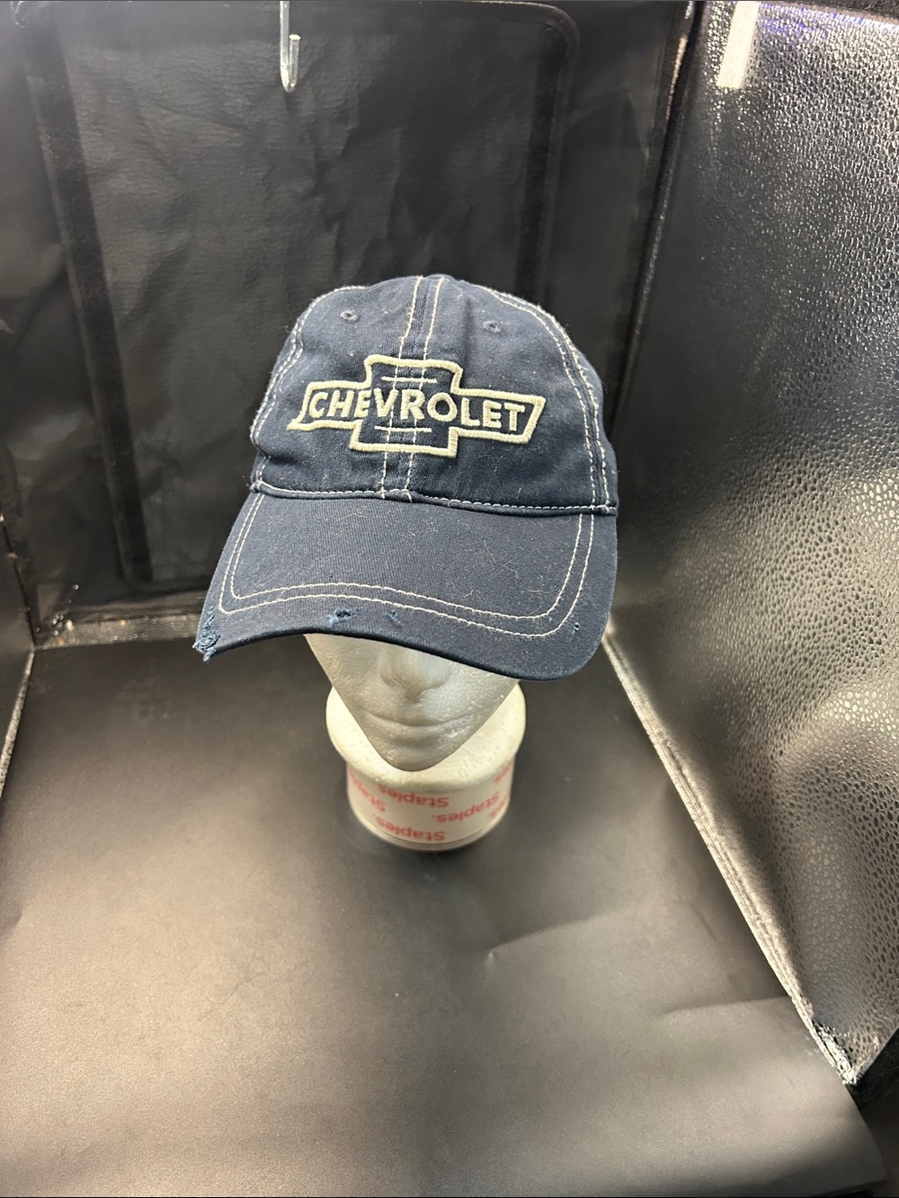 Staple Navy Blue Chevrolet Cap with White Embroidery